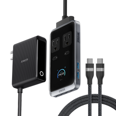 Anker Prime Charging Station (8-in-1, 240W) and USB-C to USB-C Cable (6 ft, 240W )