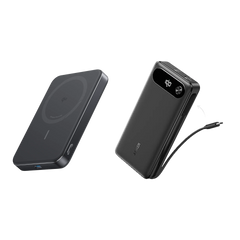 Anker Power Bank (20K,  87W, Built-In USB-C Cable) and Anker MagGo Pok (10K, Slim)