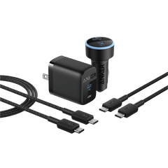 Anker 45W USB-C Wall Charger + 67W Car Charger + 3 ft and 6 ft USB-C Cables