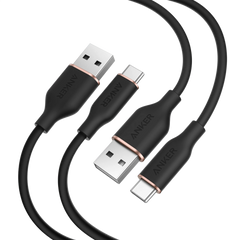 Anker 15W USB-A to USB-C Cable 2Pack (3 ft, Silicone)