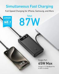 Anker Power Bank (20K,  87W, Built-In USB-C Cable) and Anker MagGo Pok (10K, Slim)